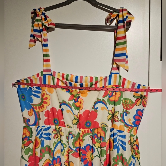 Flying Tomato Multicolor Floral Maxi Dress Size 3X - Picture 4 of 11